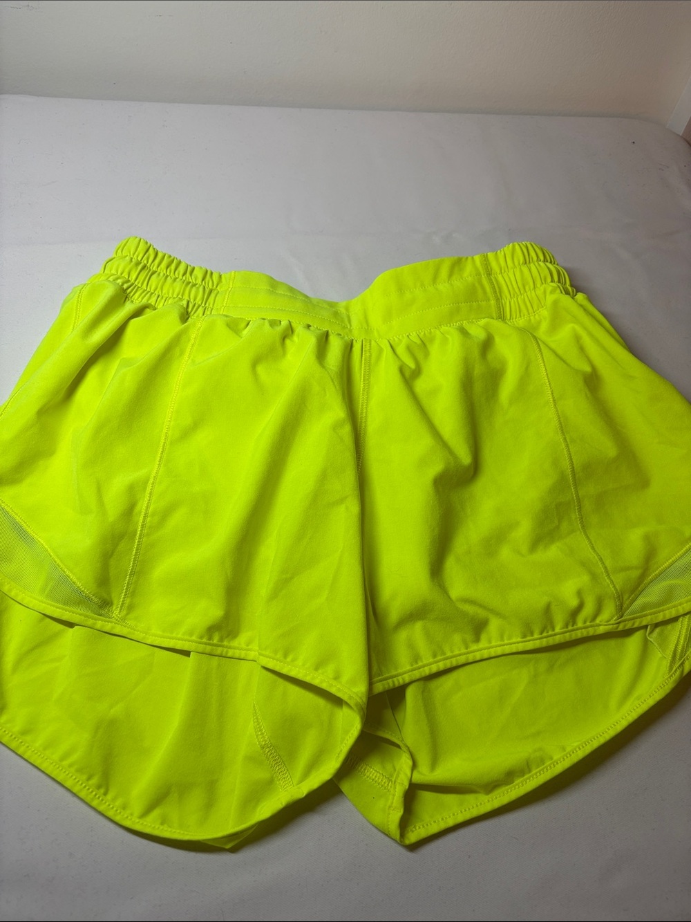 Lululemon High Vis Yellow Hotty Hot Short Size 8